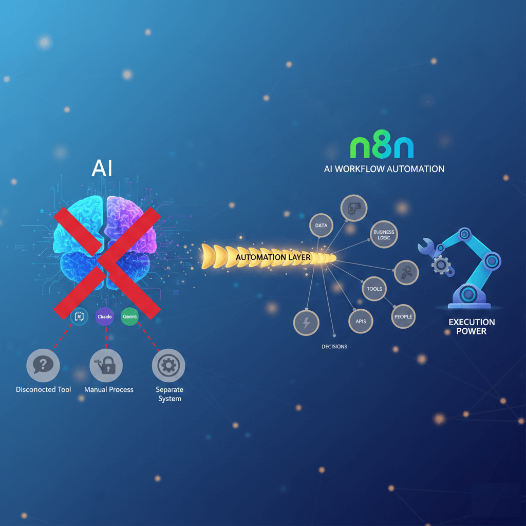 AI workflow automation with n8n